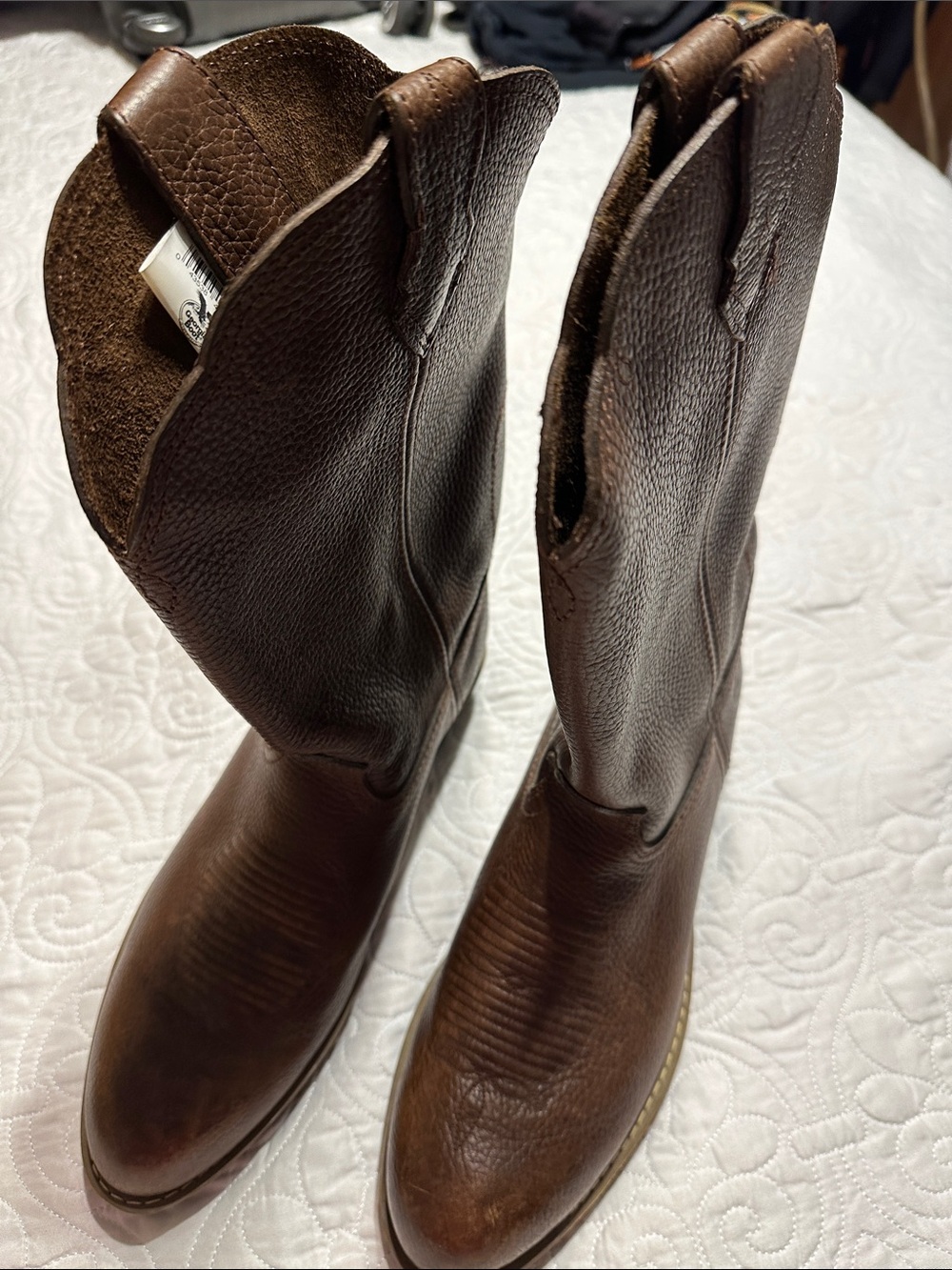 Georgia Boot Brown Leather Western Work Boots